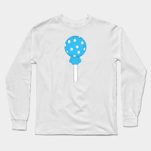 Blue polka dot lollipop Long Sleeve T-Shirt